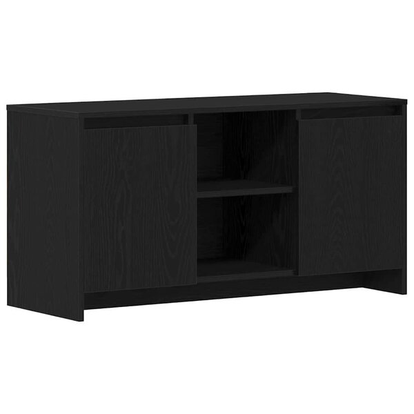 vidaXL Meuble TV Noir 102 x 37.5 x 52.5 cm Bois d'ingénierie