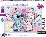 Puzzle 500 p Stitch et Angel - Disney