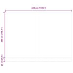 vidaXL Auvent manuel rétractable marron 450x300 cm