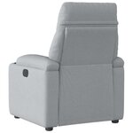 vidaXL Fauteuil inclinable Gris clair Tissu