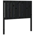 vidaXL Tête de lit Noir 95 5x4x100 cm Bois massif de pin