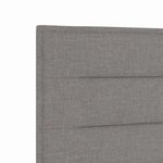 vidaXL Tête de lit LED Design Lignes Taupe 100 cm Tissu