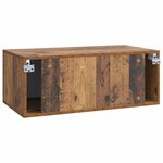 vidaXL Meuble TV mural Bois ancien 78 5 x 41 x 30 cm Bois d'ingénierie