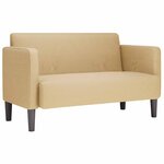 vidaXL Canapé causeuse gris-vert 109 cm tissu velours côtelé