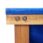 vidaXL Remise à bois de chauffage 105x38x115 cm Bois d'acacia solide