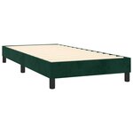 vidaXL Sommier à lattes de lit avec matelas Vert foncé 100x200 cm