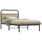 vidaXL Cadre de lit sans matelas 90x190cm chêne sonoma bois ingénierie