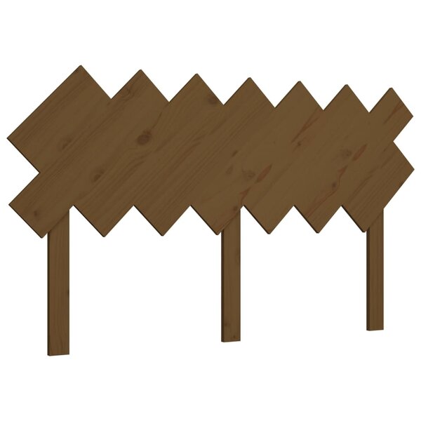 vidaXL Tête de lit Marron miel 141x3x80 5 cm Bois massif de pin