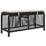 vidaXL Ensemble de salle à manger pour jardin 3 Pièces Beige et crème