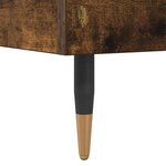 vidaXL Cadre de lit Chêne fumé 80 x 200 cm Bois d'ingénierie