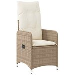 vidaXL Ensemble de salle à manger pour jardin 5 Pièces Beige Poly rotin