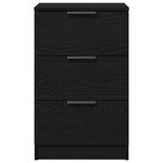 vidaXL Cabinet de chevet Chêne noir 40 x 65 x 65 cm Bois d'ingénierie