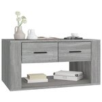 vidaXL Table basse Sonoma gris 80x50x40 cm Bois d'ingénierie