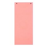 Paquet 100 Fiches Intercalaires Horizontales Unies Perforées Forever - 105x240mm - Rose - Exacompta