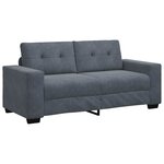 vidaXL Canapé causeuse gris foncé 180x77x82 cm velours