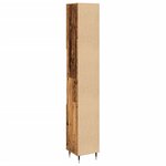 vidaXL Armoire de salle de bain vieux bois 30x30x190cm bois ingénierie
