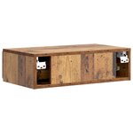 vidaXL Table d'appoint murale Bois ancien 59 x 34 5 x 17 cm