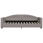 vidaXL Lit de jour avec lit gigogne taupe 80x200 cm tissu