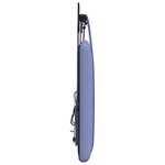 vidaXL Tête de lit suspendue Avec lumière LED Bleu denim Tissu