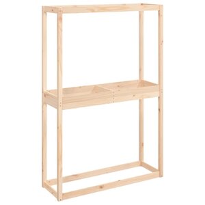 vidaXL Porte-pneus 120x40x180 cm Bois de pin massif