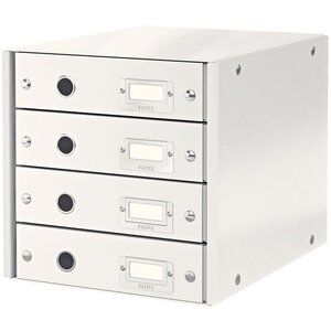 Leitz armoire à tiroirs wow blanc 4 tiroirs