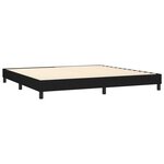 vidaXL Sommier à lattes de lit et matelas et LED Noir 200x200 cm Tissu