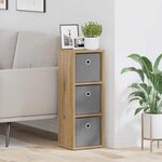 vidaXL Buffet Chêne artisanal 25 5 x 22 x 69 5 cm