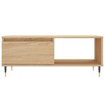 vidaXL Table basse Chêne sonoma 90x50x36 5 cm Bois d'ingénierie