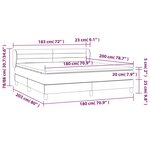 vidaXL Sommier à lattes de lit avec matelas Bleu 180x200 cm Tissu