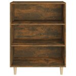 vidaXL Buffet Chêne fumé 69 5x32 5x90 cm Bois d'ingénierie