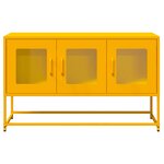vidaXL Meuble TV jaune moutarde 100 5x39x60 5 cm acier laminé à froid