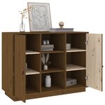 vidaXL Buffet Marron miel 100x40x75 cm Bois massif de pin