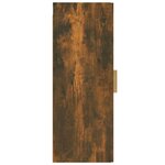 vidaXL Armoire murale Chêne fumé 34 5x34x90 cm Bois d'ingénierie
