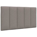 vidaXL Cadre de lit sans matelas taupe 90x190 cm tissu