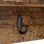 vidaXL Porte-manteau mural avec étagère Bois ancien 80 x 20 x 30 cm
