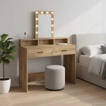vidaXL Table de Toilette Marron 100 x 41 x 140 cm Bois d'ingénierie