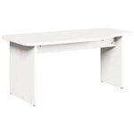 vidaXL Table basse 2 Pièces Blanc Bois massif en pin