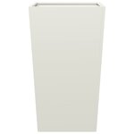 vidaXL Jardinière blanc 45x45x75 cm acier