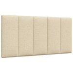 vidaXL Cadre de lit sans matelas crème 100x200 cm tissu