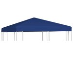 vidaXL Toile supérieure de belvédère 310 g / m² 3 x 3 m Bleu