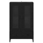 vidaXL Haut Armoire avec tiroir Chêne noir 70 x 31 x 115 cm