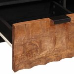 vidaXL Meuble TV avec tiroir Finition Acacia Brun 100 x 33 x 46 cm