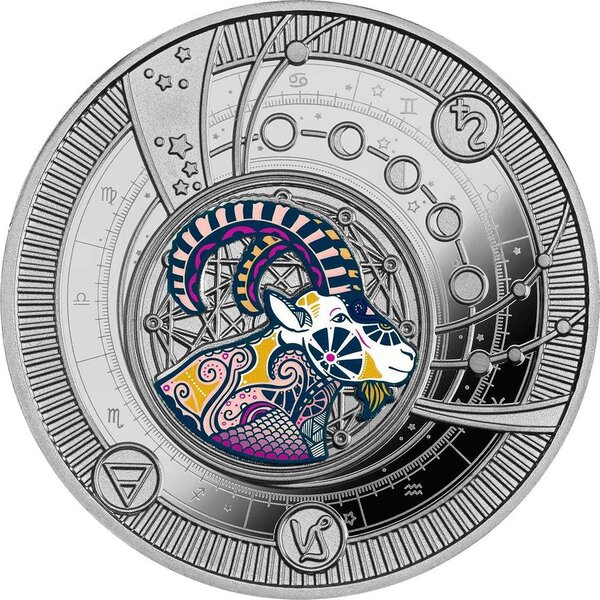 Pièce de monnaie en Argent 500 Francs g 10 Millésime 2025 Zodiac Signs 2025 CAPRICORN