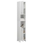 vidaXL Ensemble de meubles de bain 3Pièces Blanc brillant Bois ingénierie