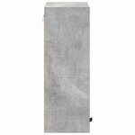 vidaXL Cabinet de salle de bain Gris béton 39 x 23.5 x 65 cm