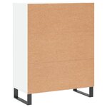 vidaXL Buffet blanc 69 5x34x90 cm bois d'ingénierie