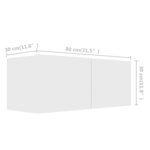 vidaXL Ensemble de meubles TV 3 Pièces Blanc Bois d'ingénierie