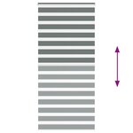 vidaXL Store zèbre gris foncé largeur du tissu 95 9 cm polyester