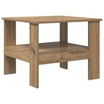 vidaXL Table basse Chêne artisanal 57 x 55 x 45 cm Bois d'ingénierie