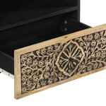 vidaXL Meuble TV 80x33x46 cm bois massif de manguier